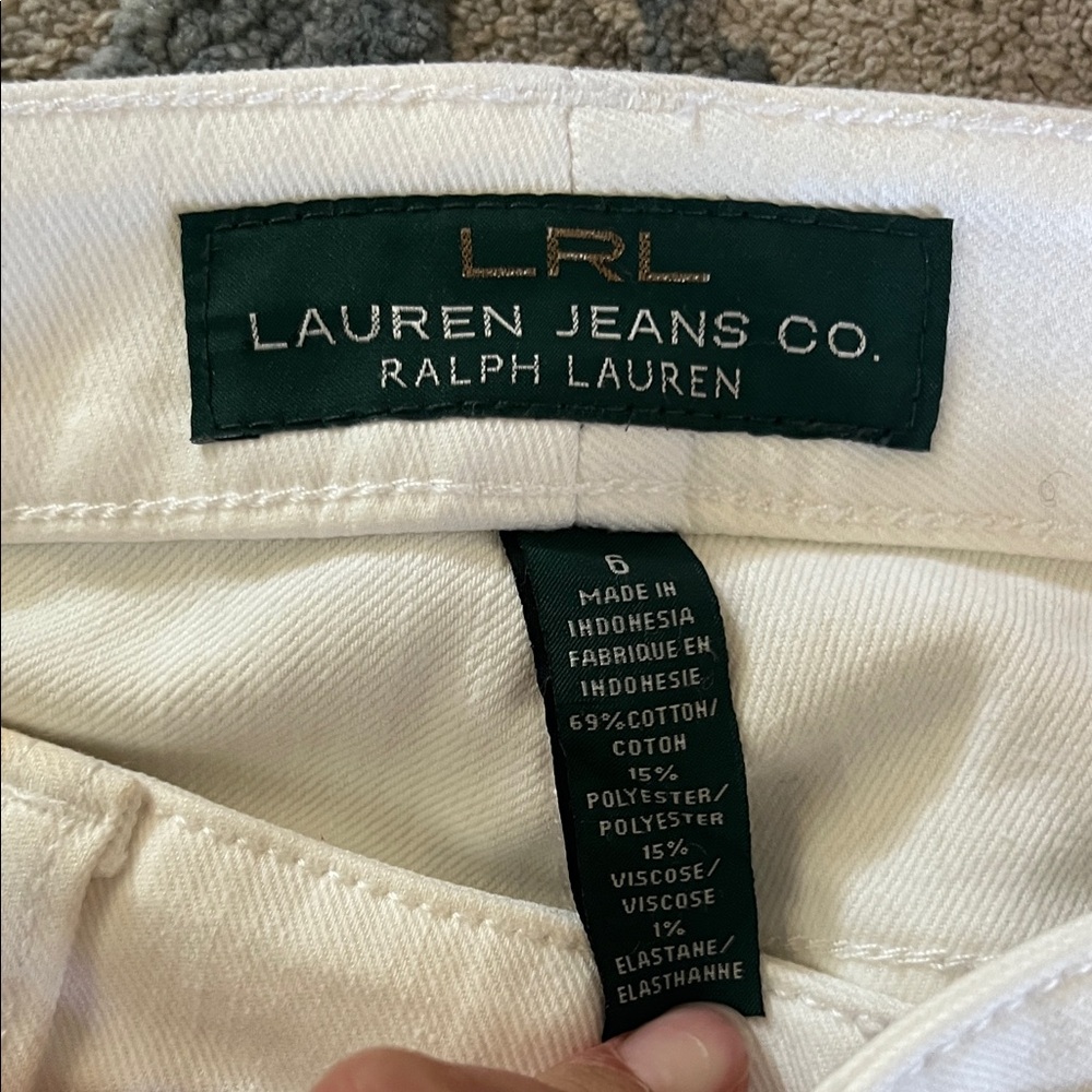 Ralph Lauren White Ankle & Cropped Jeans - Picture 2 of 7